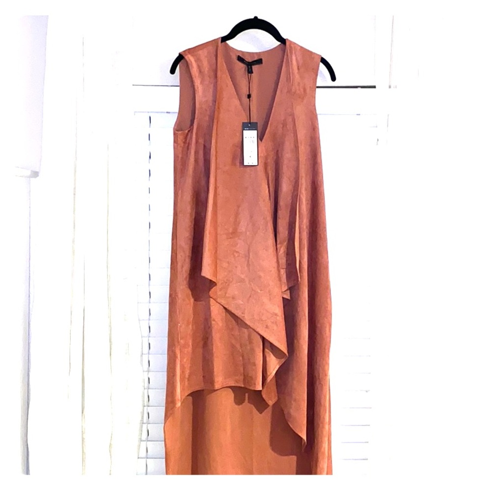 BCBG Rust Suede Dress